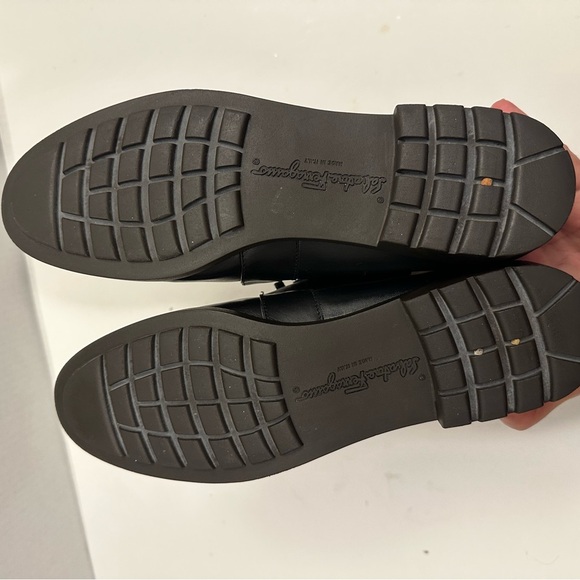 Salvatore Ferragamo Women's Leather and Fabric Combat Boot Size 9.0 B - Picture 10 of 14